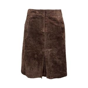 Vintage Lilly Pulitzer Suede Skirt 14